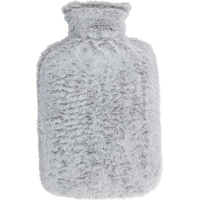 H&L Termofor s měkkým kožíškem – 1,75 l, svěle šedá,