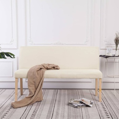 shumee Lavice 139,5 cm krémová polyester