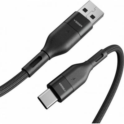 Veger Ac03 USB A na typ C Pd 5A 100W 1,2m černý