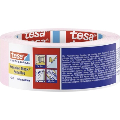 Tesa krepová lepiaca páska 38 mm x 50 m svetle staroružová