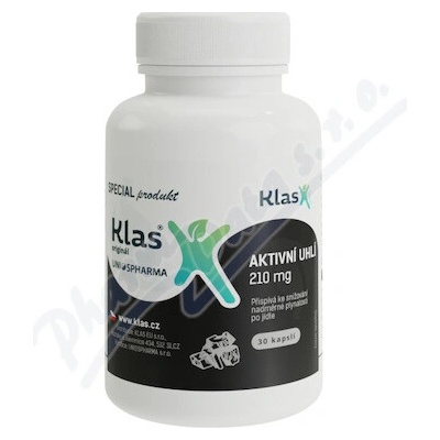 Klas Aktívne uhlie 210 mg 90 tabliet