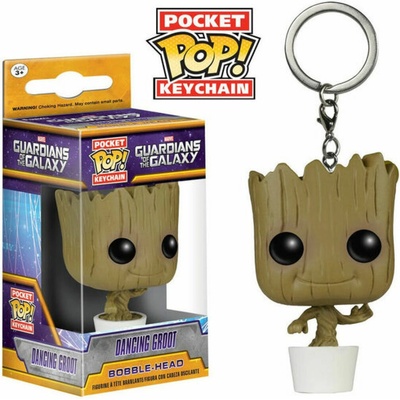Funko POP! Schlüsselanhänger Marvel Dancing Groot (7,6 cm) Funko 6715 (Merchandise / Figuren)