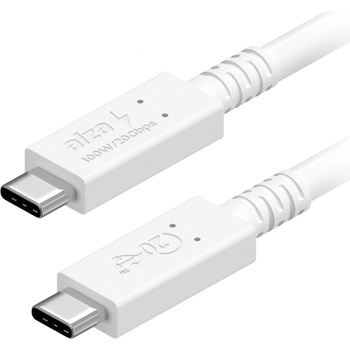 AlzaPower APW-CBTC4410W Core USB-C / USB-C USB4, 5A, 100W, 1m, bílý