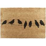 Artsy Mats Изтривалка от кокосови влакна 40x60 cm Birds On a Wire - Artsy Doormats (6040-BIRDSONWIRE)