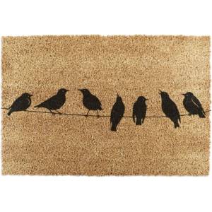 Artsy Mats Изтривалка от кокосови влакна 40x60 cm Birds On a Wire - Artsy Doormats (6040-BIRDSONWIRE)