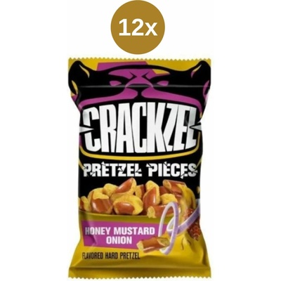 Crackzel praclíky horčica a cibuľa 12 x 65 g