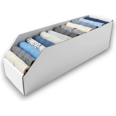 KARTON PAK Úložné boxy na oblečení, organizéry do skříně 15 x 54 cm