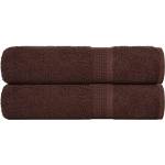 vidaXL Кърпи за душ FROGN 2 бр. Кафяви 70x140 см 360 г/м2 (136761)