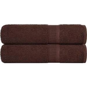 vidaXL Кърпи за душ FROGN 2 бр. Кафяви 70x140 см 360 г/м2 (136761)