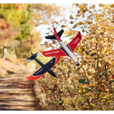 RMT RC set letadla a házedla -models letadlo Redwings a házedlo LongFly Glider 2 ks 309803 RTF modrá a bílá 1:10