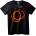 NOONEBRAND Тениска Огнен символ - 4XL, Black