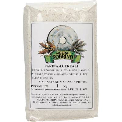 Mulino Sobrino Bio 4zrnná mouka 0,9 kg