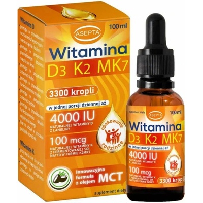 Asepta Vitamin D3 K2 MK7 with MCT Oil 100 ml