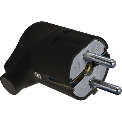 ELMARK ЩЕПСЕЛ ЪГЛОВ ШУКО 16А 2Р+Е ЧЕРЕН (192129/bl)