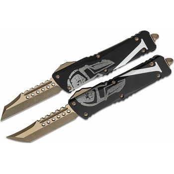 Microtech Combat Troodon HH and WH Death Card set Apocalyptic Bronze 219-13SETDCS