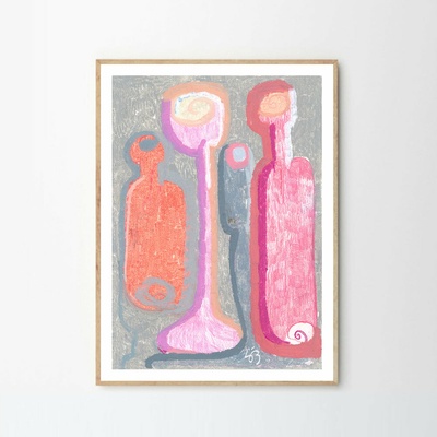 Moikka Plagát Blue Lady by Stine Belden Røed 50x70cm