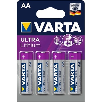 VARTA Ultra Lithium AA 4ks 6106301404