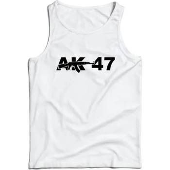 Image 1 of DRAGOWA Мъжки потник ak-47, бял, 160 г/м2 (7912)