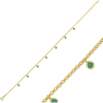 Lunica Stříbrný řetízek na nohu gold 0973 – Zbozi.Blesk.cz