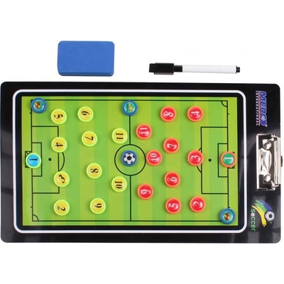 Merco Fotbal 64 magnetická trenérská tabule, s klipem