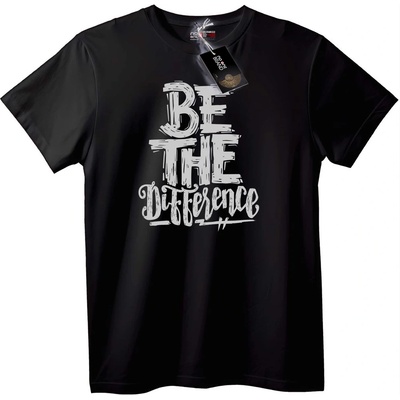 NOONEBRAND Тениска Бъди Различен - 2XL, Black