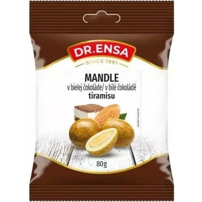 Dr.Ensa Mandle v bílé čokoládě Tiramisu 80 g
