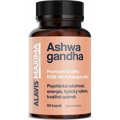 ALAVIS MAXIMA Ashwagandha ULTRA KSM-66 60 kapslí