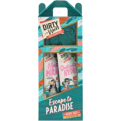 Dirty Works Подаръчен комплект Escape to Paradise, 3 части