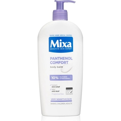 MIXA Panthenol Comfort ускокояващо мляко за тяло за много суха чувствителна кожа и кожа, склонна към атопия 400ml