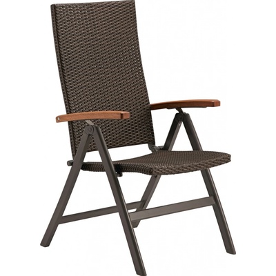 OBI Skládací křeslo Davenport II hnědé