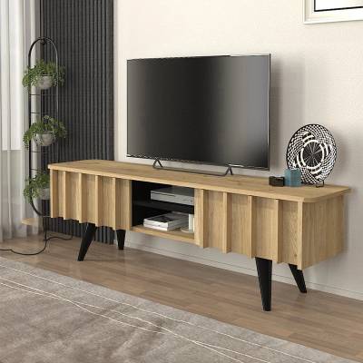 TopMebel Гемма меламинов ТВ стойка в цвят сеpet дъб 150x35x46.7см