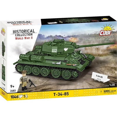 COBI 2683 World War II Ruský střední tank T-34-85 1:28 – Zboží Dáma