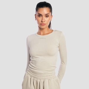 GymBeam Дамска блуза с дълъг ръкав Aura Grey XXL