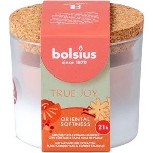 Bolsius Bolsius Polska Sprzedaż sp. z o. o. Ароматна свещ Bolsius в стъкло с корков капак, 80x75 мм, True Joy Oriental Softness