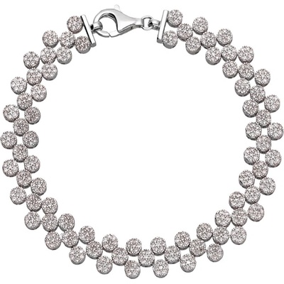 Zlaton náramek bílé zlato 000240811244