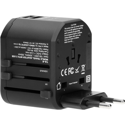 ORNO Cestovný adaptér s USB O-TA-6