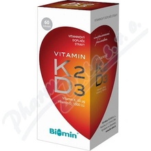 Biomin Vitamin K2 + Vitamin D3 60 kapslí