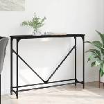 vidaXL Конзолна маса Черния дъб 102 x 23 x 75 см Инженерна дървесина (882222)