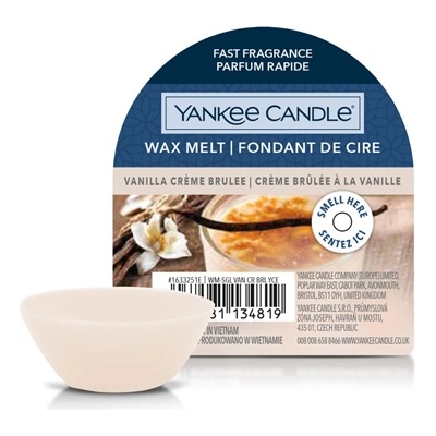 Yankee Candle Vanilla Creme Bruleé ароматизиран восък 22 гр