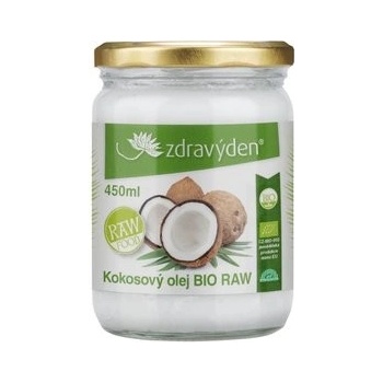 Zdravý den BIO RAW kokosový olej 450 ml/950 ml Objem: 950 ml