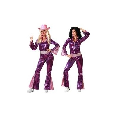 BigBuy Carnival Маскировъчен костюм за възрастни Фуксия Disco Размер M/L 10012c