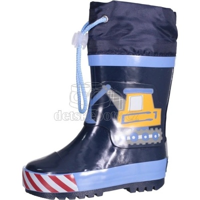 Playshoes gumáky tmavo modré s bagrom
