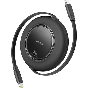 Baseus Разтягащ се USB-C към USB-C кабел - Baseus Free2Pull Retractable USB-C to USB-C Cable 100W (черен) (200 см) (P10364500113-01)