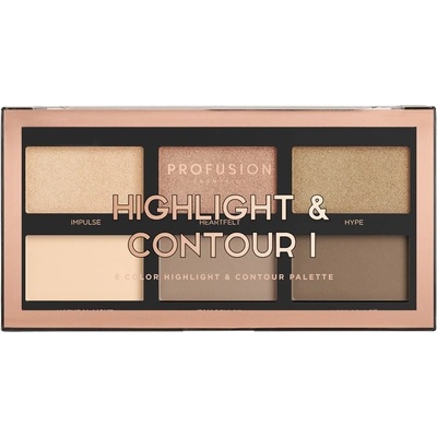 Profusion rozjasňující paletka Highlight&Contour I 20 g