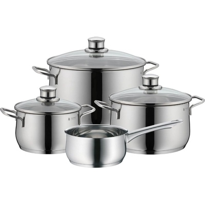 WMF Комплект кухненски съдове diadem plus, комплект от 4 бр. , сребърен, неръждаема стомана, wmf (wm730446040)