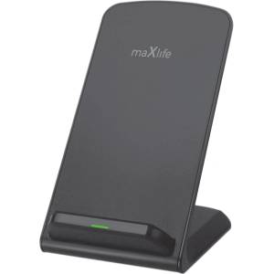 Maxlife Стойка Maxlife MXWC-07, С безжично зарядно устройство 15W, Черна (MXWC-07)