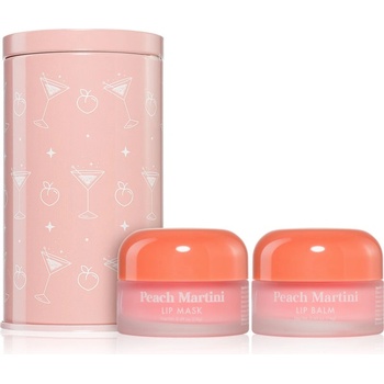 Barry M Lip Care Duo подаръчен комплект за устни с аромат Peach Martini
