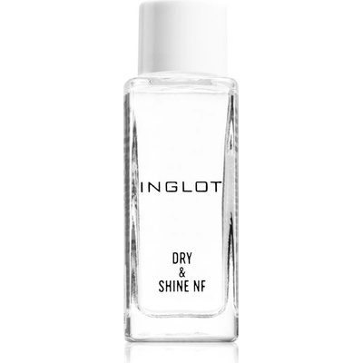 Inglot Dry & Shine NF vrchní lak na nehty pro urychlení zasychání laku s pipetou 9 ml