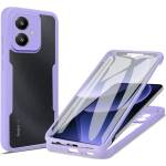 Techsuit Калъф за Xiaomi Redmi 13C 5G 5G / Poco M6 + калъф - ColorVerse 360 Series - лилав
