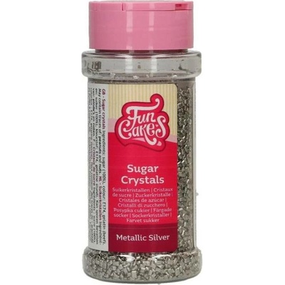 FunCakes Cukrové krystalky stříbrné 80g